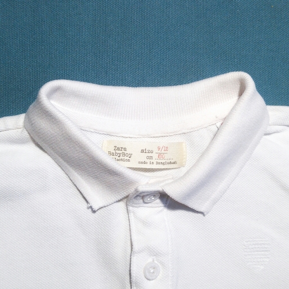 9-12M Zara Polo Long Sleeved Tee ✨Like new✨ - Picture 2 of 2